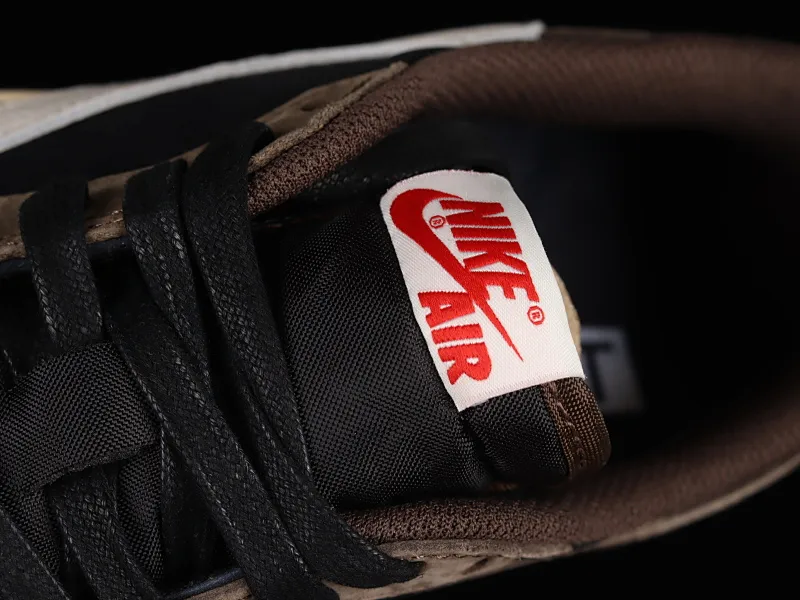 All categories Air Jordan Jordan series basketball shoes Air Jordan 1 Low pure original version Travis Scott x Jordan 1 low AJ 1 OG barb reverse hook grimace low top CQ4277-001